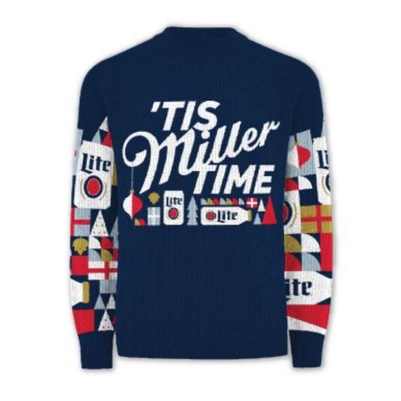 Miller Lite Sweaters New Miller Lite Its Miller Time Ugly Christmas